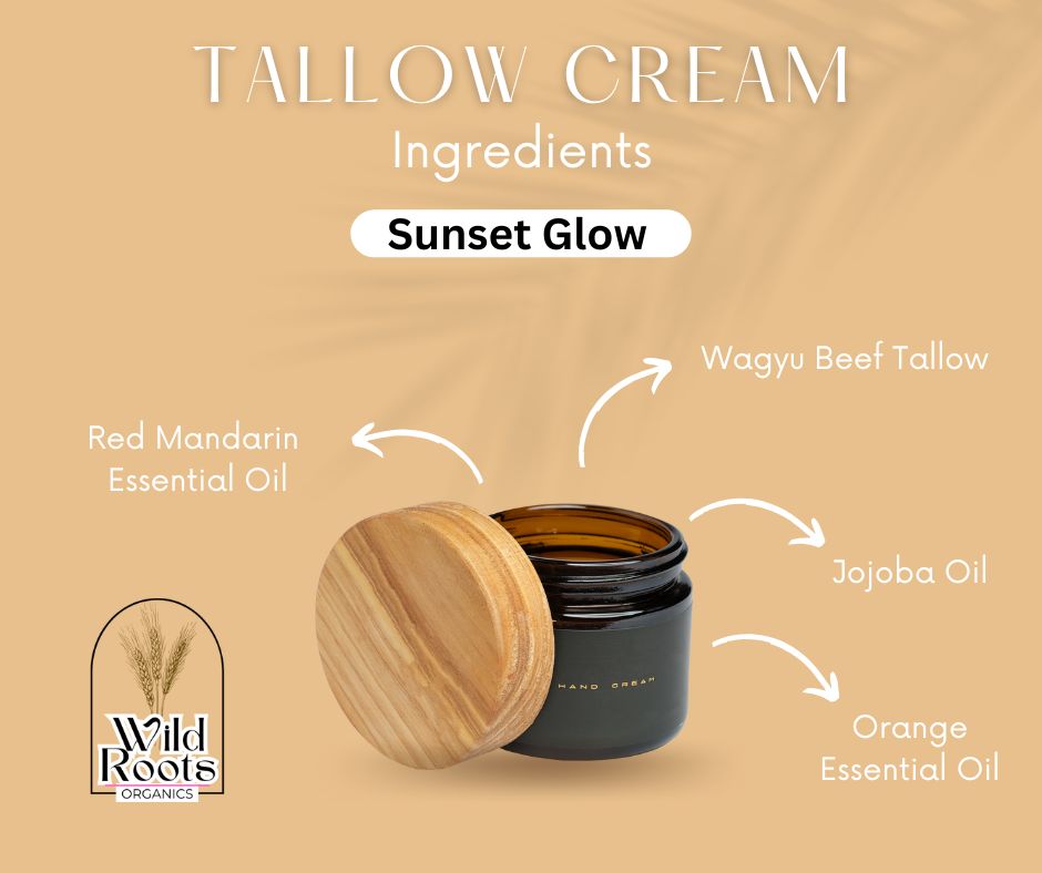 Whipped Beef Tallow ~ Sunset Glow